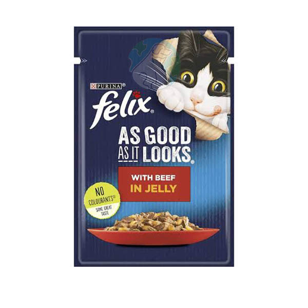 پوچ گربه فیله گوشت گاو Felix